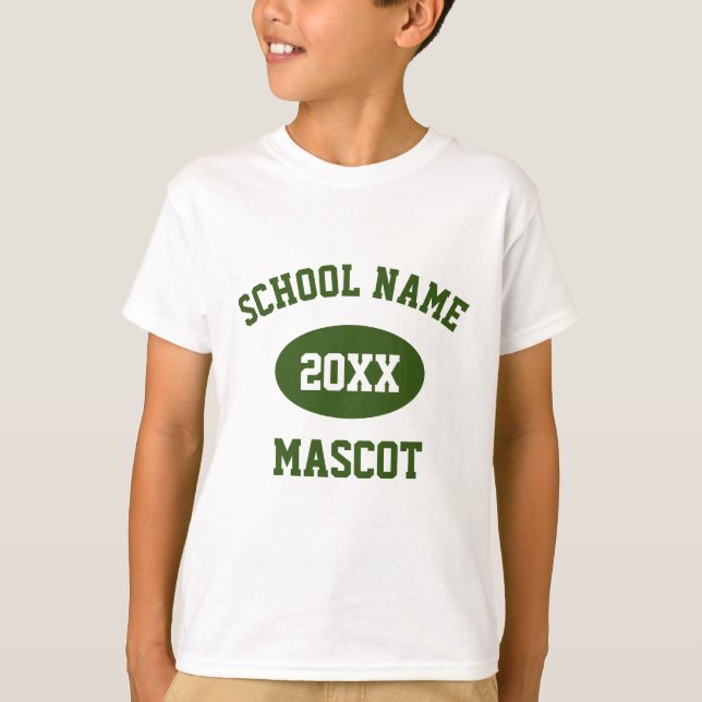 T-shirt Esprit de l'école personnalisée Chemise Jersey (Devant)