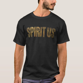 T-shirt Esprit de nous Bronze Antique 3D Métallisé Craquel