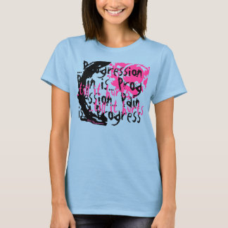 T-shirt Esprit embrouillé (rose)