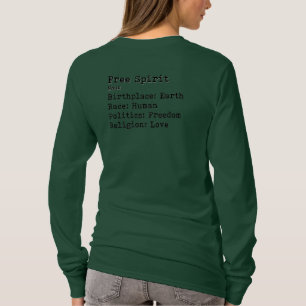 T-shirt Esprit libre : Cou de l'équipage à manches longues