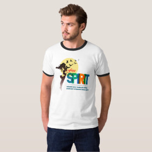 T-shirt Esprit libre   Homme Ringer