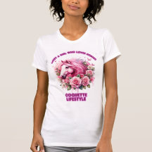 "Esprit Rose sauvage" Coquette Femme T Chemise