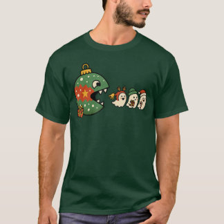 T-shirt Esprits de vacances drôles mangeant des ornements 