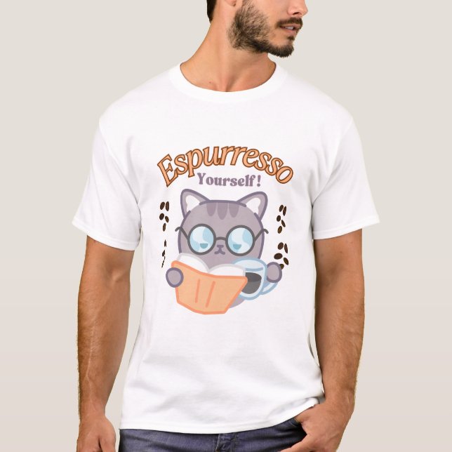 T-shirt Espurresso Vous-Même Conception De Café (Devant)