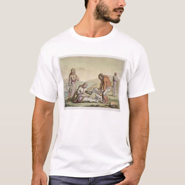T-shirt Esquimaux, 1817 (gravure de couleur) (Devant)