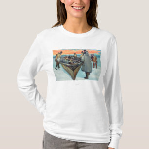 T-shirt Esquimaux lançant le bateau de pêche à la baleine
