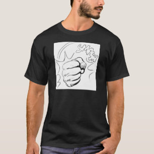 T-shirt Esquisse de masque d'art pop rétro