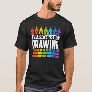 T-shirt Esquisse - Je préfère dessiner