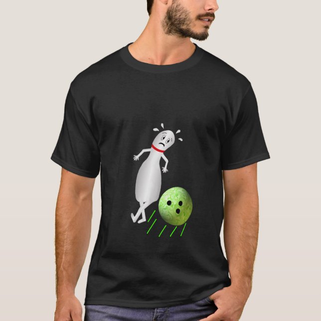 T-shirt Esquiver le Pin de bowling (Devant)