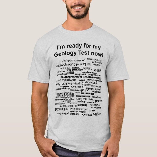 T-shirt Essai de géologie (Devant)
