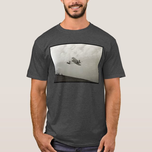T-shirt Essai de planeur Vol Aviation Wright Brothers (Devant)