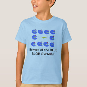 T-shirt Essaim bleu de goutte