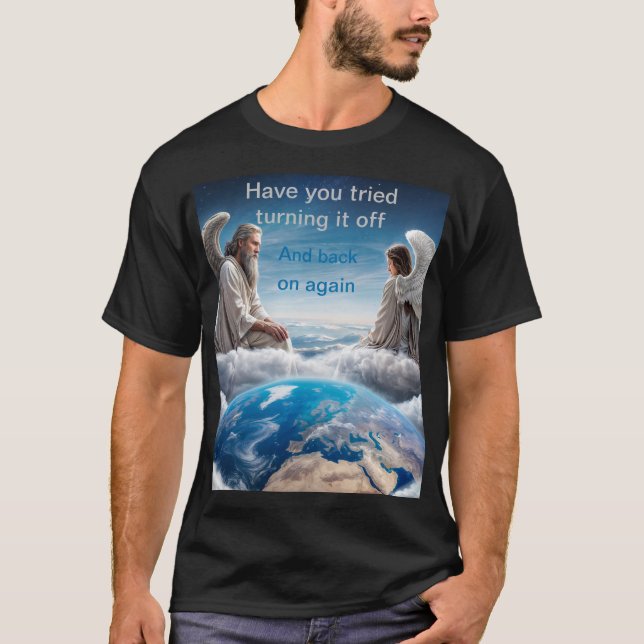 T-shirt Essayer de réparer la Terre (Devant)
