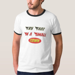T-shirt essayez-le en chemise de petite ville