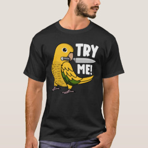 T-shirt Essayez-Moi Parroquet Avec Couteau I Golden Conure