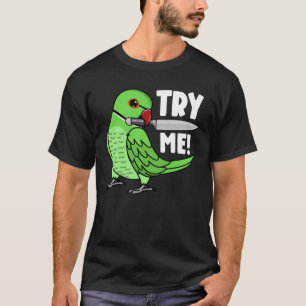 T-shirt Essayez-Moi Parrot Avec Couteau I Green Indian Rin