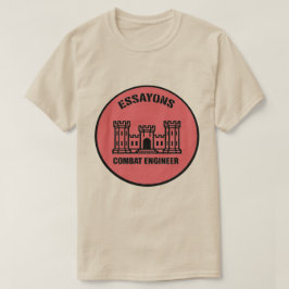 T-shirt Essayons Combat Engineer Badge Tee