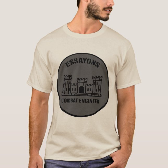 T-shirt Essayons Combat Engineer Badge Tee (Vorderseite)