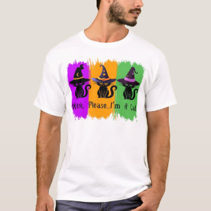 T-shirt essentiel Chats noirs dans des chapeaux de