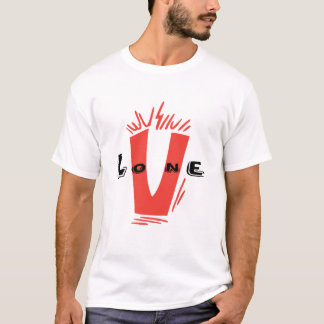 T-Shirt essentiel en V seul