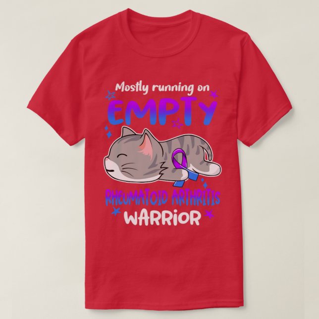 T-shirt Essentiellement courir sur l'arthrite rhumatoïde v (Design devant)