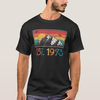 T-shirt Est 1975 50 Ans D'Être Étonnant 1975 Anniversaire