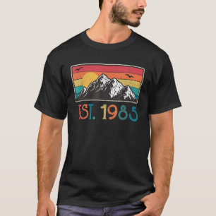 T-shirt Est 1985 40 Ans D'Être Impressionnant Anniversaire