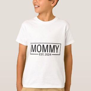 T-shirt Est 2024 Bientôt Être Mommy 2024 Annonce De Grosse