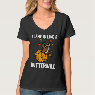 T-shirt Est arrivé comme un Butterball Thanksgiving Homme