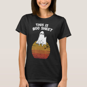 T-shirt Est Boo Sheet Ghost Retro Halloween Costume facile