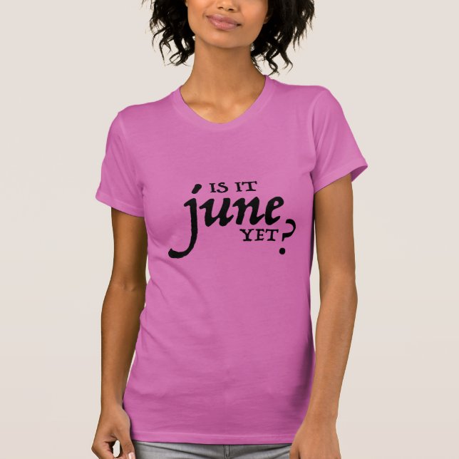 T-shirt Est-ce juin encore ? *BLACK PRINT* (Devant)