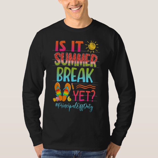 T-shirt Est-Ce Que C'Est Pause D'Été Pourtant Principal Ho (Devant)