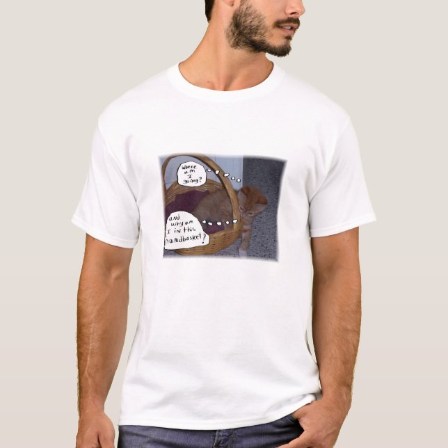 T-shirt Est-ce que drôle "pourquoi je suis dans ce (Devant)
