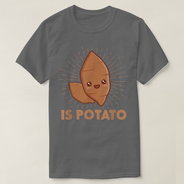 T-shirt Est-Ce Que La Pomme De Terre Comme Vu À La Télévis (Design devant)