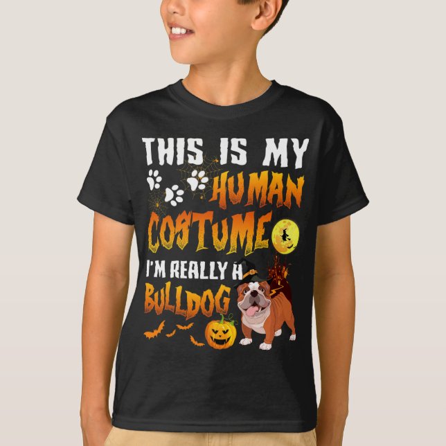 T-shirt Est-ce que mon costume humain Je suis vraiment un  (Devant)