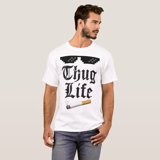 T-shirt Est-ce que tu as même une vie de voyous ? (Devant entier)