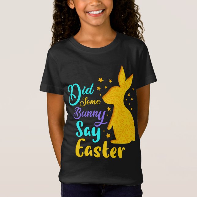 T-Shirt Est-Ce Qu'Un Lapin A Dit Pâques (Devant)