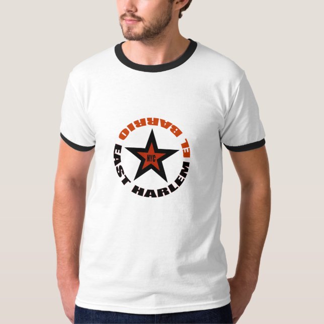 T-SHIRT EST DE HARLEM NYC DE BANLIEUE D'EL (Devant)