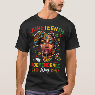 T-shirt Est ma fête de l'indépendance 1865 Femmes africain