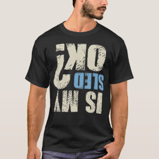 T-shirt Est Ma Motoneige Ok Drôle Retro Sled Cadeau Snowmo