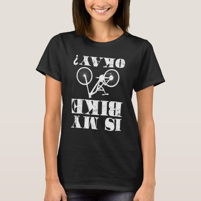 T-shirt Est Mon Vélo Ok Accident Ride VTT (Devant)