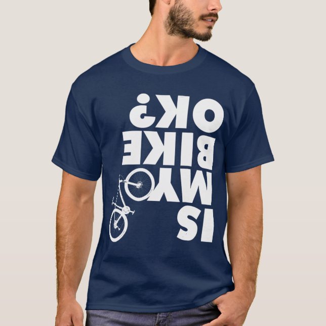 T-shirt Est Mon Vélo OK Funny VTT (Devant)