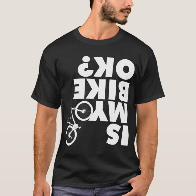 T-shirt Est Mon Vélo OK Funny VTT (Devant)