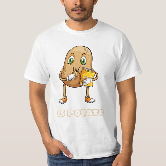 T-shirt est pomme de terre (Devant)