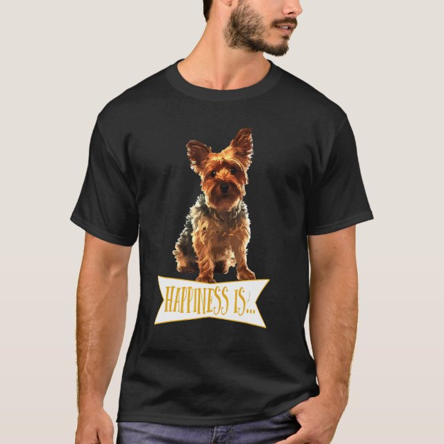 T-shirt Est Yorkie Yorkshire Terrier (Devant)