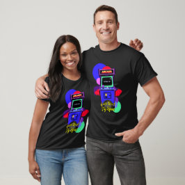 T-shirt Estampa Game - Retro Arcade Game - Roupas
