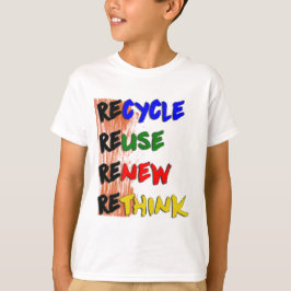 T-shirt Estampa Recicle reutilize renove repense