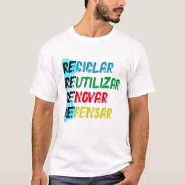 T-shirt Estampa Recicle Reutilize Renove Repense BR