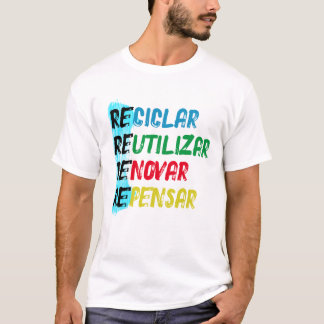 T-shirt Estampa Recicle Reutilize Renove Repense BR