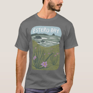 T-shirt Estero Bay Central California Illustration Beach T